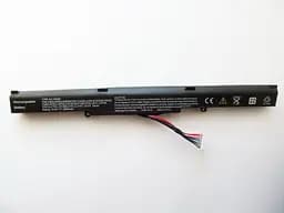 Акумулятор для ноутбука Asus X450J A41-X550E, 2600 mAh, 4cell, 14.4V, Li-ion, чорний