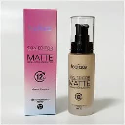 Тональна основа TopFace Skin Editor Matte Longlasting Foundation PT465 відтінок 001, 32 мл - мініатюра 4