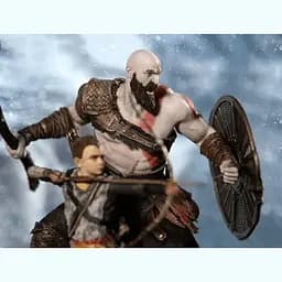 Фігурка Бог війни Кратос і Атрей God of War Kratos and Atreus 20 см FC GW KA 20 - мініатюра 4