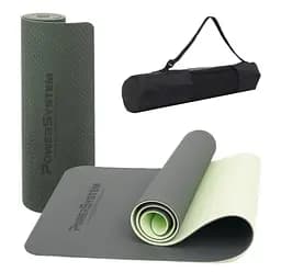 Коврик для йоги и фитнеса Power System PS-4060 TPE Yoga Mat Premium Green (183х61х0.6) (4060GN-0)