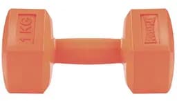 Гантель композитная PowerPlay 4124 Hercules 1 кг Оранжевая 1 шт (PP_4124_1kg)