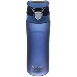 Пляшка для води спорт пластик 600 мл Laprida синя 23 см х 6 см (67-2823)