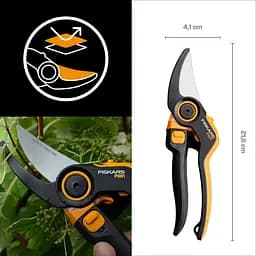 Секатор Fiskars DualAction P981, Bypass до 26 мм (1080132) - мініатюра 3