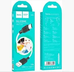 Кабель Hoco X90 Cool silicone charging data cable for Type-C Білий - мініатюра 2