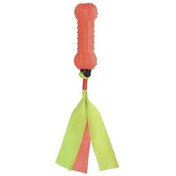 Іграшка для собак Camon кісточка зі стрічкою та пищалкою, 25 см
