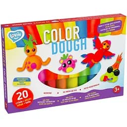 Набір для ліплення з тістом Lovin Color Dough 41204, 20 стіків