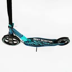 Самокат Best Scooter складаний Від 3 до 16 років Чорно-бірюзовий 000231301 - мініатюра 3