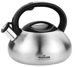 Чайник Maxmark со свистком, 3 л, металлик (MK-1305SC)
