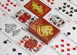 Карти гральні United States Playing Card Company Bicycle Red Dragon (Bicycle Premium) (ВР_КГБРД) - мініатюра 4