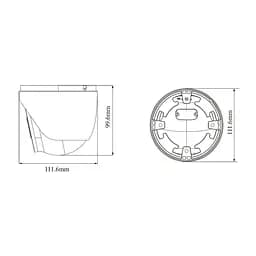 IP-відеокамера 8Mp TVT TD-9585E3B (D/AZ/PE/AR3) f=2.8-12mm з мікрофоном (77-00358) - мініатюра 2