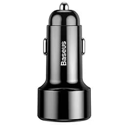 Автомобільний зарядний пристрій Baseus Magic Series QC with Display 1USB + 1Type-C CCMLC2OC-01 Black - мініатюра 2