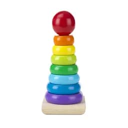 Пірамідка Melissa&Doug дерев'яна райдужна (MD10576) - мініатюра 2