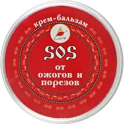 Крем-бальзам Elixir SOS от ожогов и порезов 10 мл