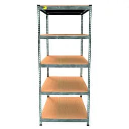 Металевий стелаж Emby Light Series (розмір 1800х600x600мм) 5 полиць ДСП до 100кг Оцинкований