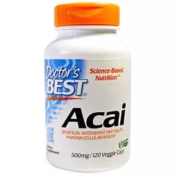 Асаї Acai Doctor's Best 500 мг 120 гелевих капсул