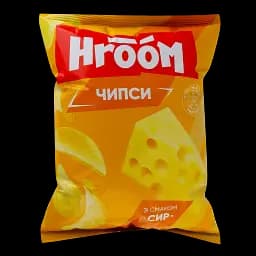 Чипси Hroom! зі смаком сиру 110 г