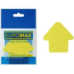 Блок паперу для нотаток Buromax Neon Стрілка з клейким шаром 50 аркушів в асортименті (BM.2366-99) - мініатюра 4