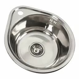 Кухонна мийка з нержавіючої сталі Platinum поліровка 4539 (0,6/170 мм), R, Polish - мініатюра 8