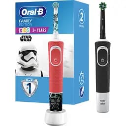 Набір електричних зубних щіток Oral-B Family Edition Vitality & Kids Зоряні Війни 2 шт.