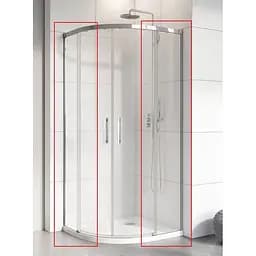 Душевые стенки Radaway Idea PDD 120x90, безопасное стекло, прозрачное (387159-01-01)