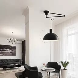 Світильник з поворотним механізмом Genova Line F J205-350 BK