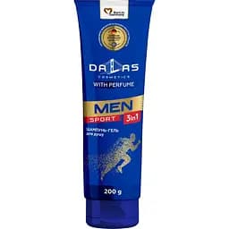 Мужской шампунь-гель для душа 3в1 Dalas Sport, 200 мл