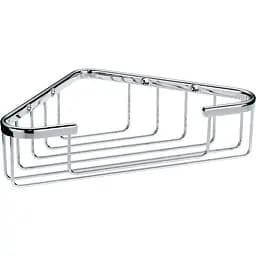 Полка-сетка для ванной комнаты Kela Brass 24.5х18.5 см серебристая (21916)