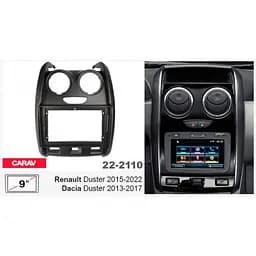 Перехідна рамка Renault Duster, Dacia Duster Carav 22-2110 - мініатюра 5