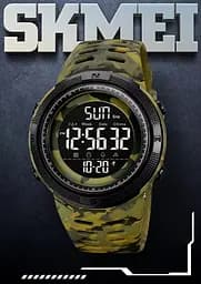 Чоловічий наручний годинник Skmei 2070 тактичні спортивні армійські Army Green Camo, 2070CMGN (19151) - мініатюра 3