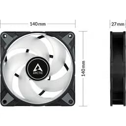 Кулер до корпусу Arctic P14 PWM PST A-RGB (ACFAN00239A) - мініатюра 6