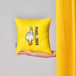 Подушка декоративна Ideia Peace... Duck бойовий гус 40х40 см (8-35750*001) - мініатюра 4