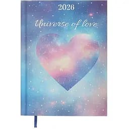 Ежедневник датированный Buromax Romantic 2026 полиграфический A5 бирюзовый (BM.2170-06)