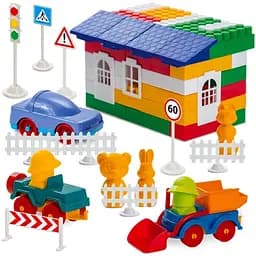 Конструктор Colorplast Лідер №5 200 деталей 1-054