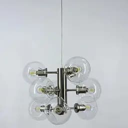 Ексклюзивна люстра в трендовому кольорі корпусу Satin Nickel Line.F MD 9050-9 - мініатюра 6