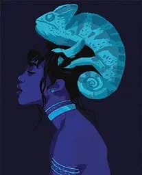 Картина по номерам "Неоновая красота ©dragonfly_kc" Ideyka KHO4890 40х50см