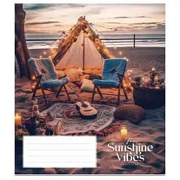Зошит загальний Школярик Sunshine vibes 048-3319L-3 у лінію 48 аркушів