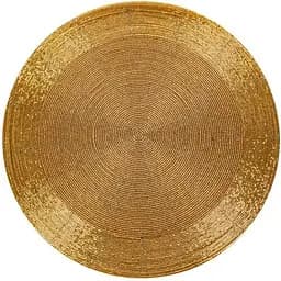 Плейсмат Elendekor Бісер 35 см золото (877-097)
