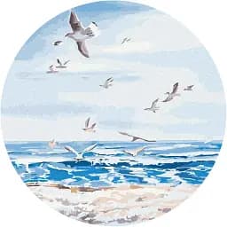 Картина по номерам Brushme Полет над морем © Iryna Ponna 40x40 см
