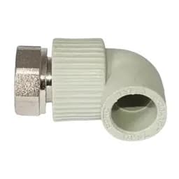 Кутник PPR комбінований з накидною гайкою VITOPlast Ø 25х3/4" 30412 - мініатюра 3
