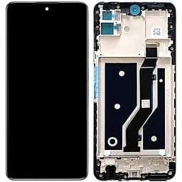 Дисплей ZTE Blade V30 чорний, оригінал PRC, з рамкою