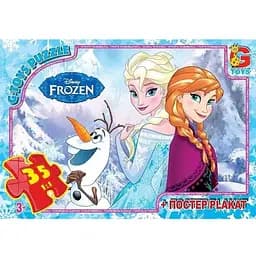 Пазлы детские Frouzen Ледяное Сердце G-Toys FR050, 35 элементов