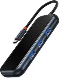 USB-хаб Baseus AcmeJoy 4-Port Type-C HUB Adapter (Type-C to USB3.0*3+Type-C PD&Data *1) WKJZ010013 Dark Grey