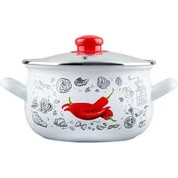 Кастрюля Gusto GT-T-120-WP Перчинка белая 4 л (117493)