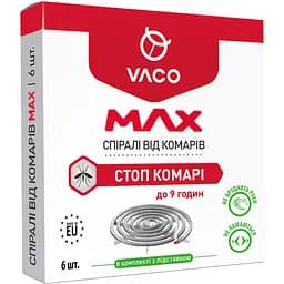 Спіраль Vaco Max від комарів 6 шт.