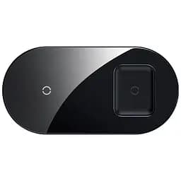 Зарядний пристрій BASEUS Simple 2-in-1 Wireless Charger 18W Max (WXJK-01) чорний - мініатюра 2