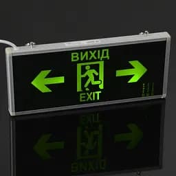 Світильник аварійний Brille 32-396 LED-807/3W Exit покажчик адміністративний з акумулятором - мініатюра 3