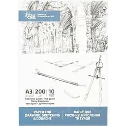 Папка для рисунку та креслення Rosa Studio А3 29.7х42см 10арк Дрібне зерно 200г/м2