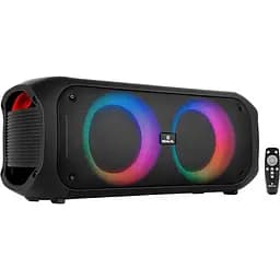 Колонка портативна 2.0 Real-El X-795, Black, 70 Вт (2 x 35 Вт), Bluetooth 5.3, TWS, RGB підсвічування, AUX / USB / microSD, пластик, два мікрофонні входи з функцією місяць, акумулятор (7000 mAh, Type-C), пульт ДК - мініатюра 3