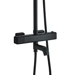 Душова система Globus Lux Termostatic Q GLM-0041T-BB, Чорний матовий - мініатюра 4