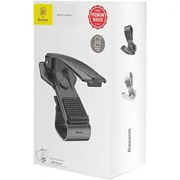 Автомобільний утримувач холдер Baseus Mouth Car Mount SUDZ-01 Black - мініатюра 3